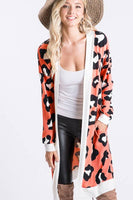 The Stella, Animal Print Open Cardigan